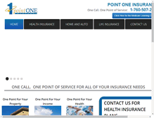 Tablet Screenshot of point1insurance.com